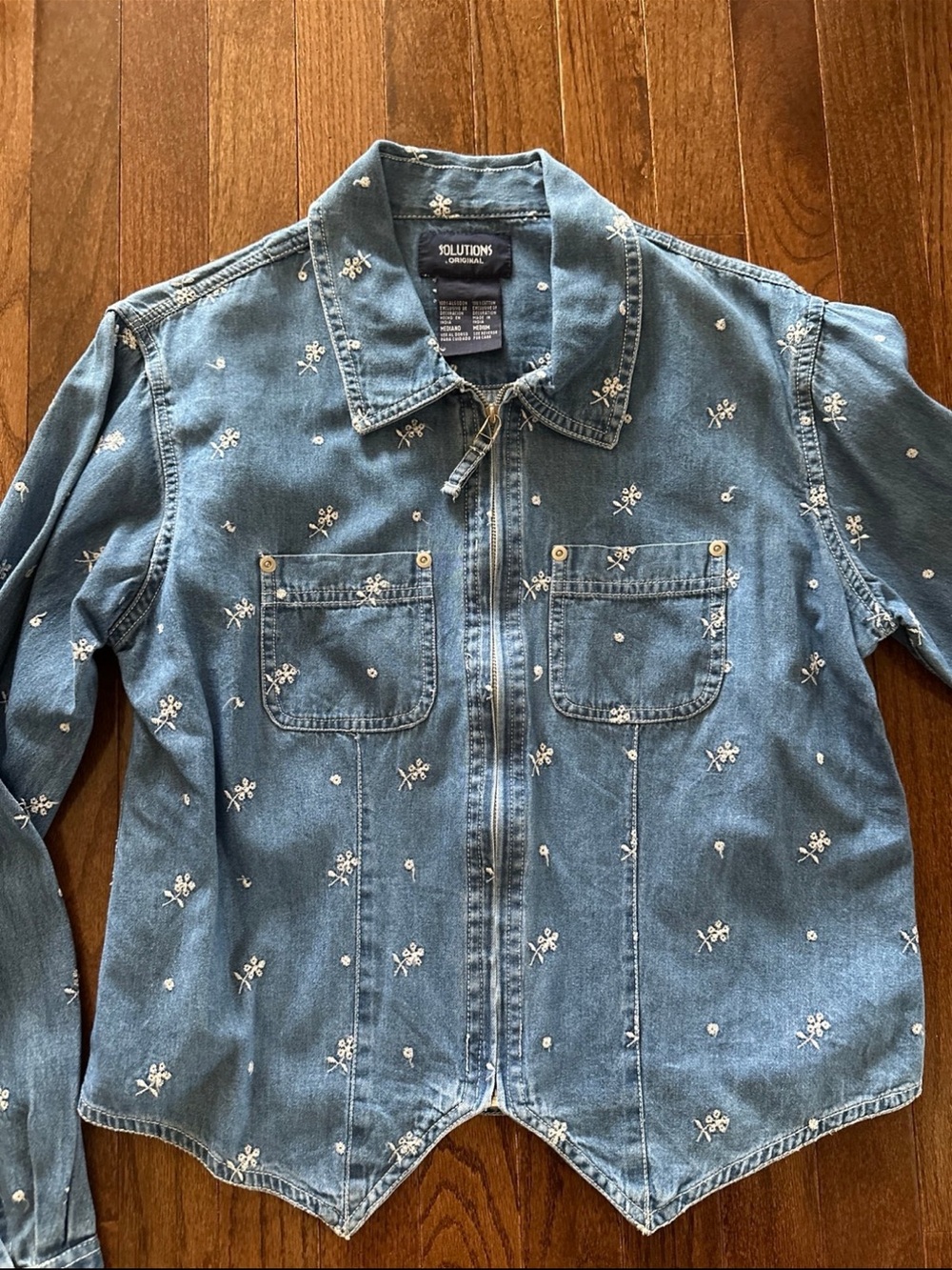 Embroidered Denim Jacket - Picture 3 of 3
